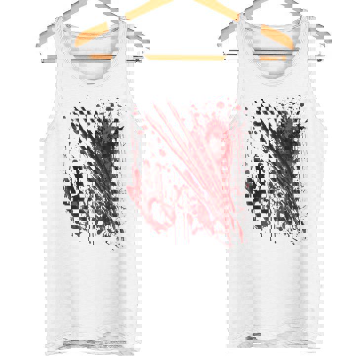 ブラッドシャツ ブラッディスプラッター ハロウィン 血 ステンド グラフィック タンクトップ