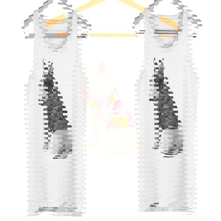 ブルテリア犬 日本龍 タトゥー入り イレズミ タンクトップ