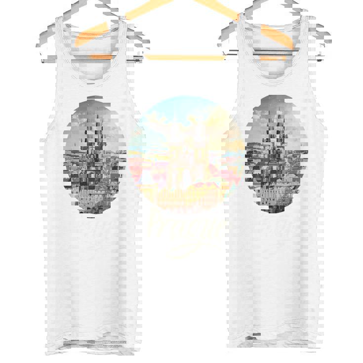 プラハ チェコ共和国 お土産 プラハ 長袖tシャツ タンクトップ