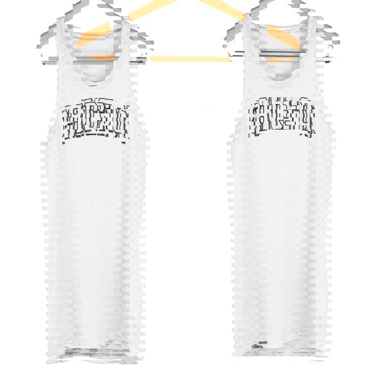 プリンストン テキサス ビンテージ アスレチック スポーツ B&W プリント タンクトップ