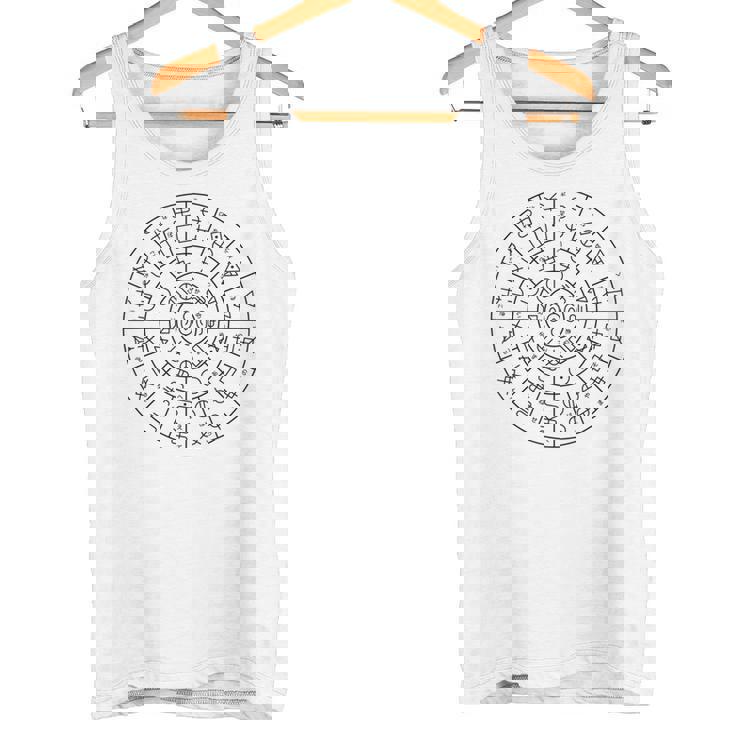 ホツマ文字によるフトマニ図 タンクトップ