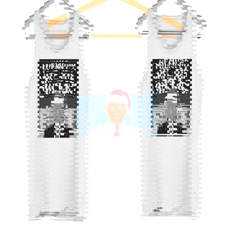 ホワイトハウスのクリスマス・トランプ・ファニー・ホリデーを夢見ている 長袖tシャツ タンクトップ