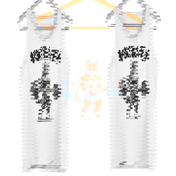 ボディービルダーのためのベアバーベルデザイン ボディービル タンクトップ