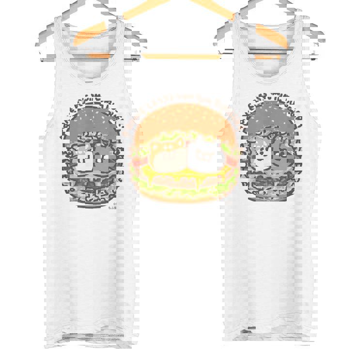 ボンレス犬とボンレス猫 ハンバーガー タンクトップ