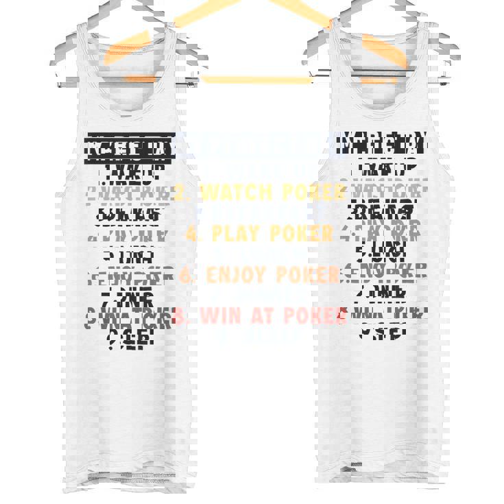 ポーカー パーフェクトデイ ポーカーハンド テキサスホールデムプレーヤー ポーカー タンクトップ