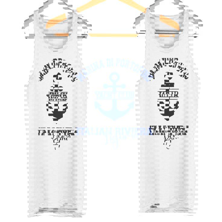 マリーナ・ディ・ポルトフィーノ イタリアン リビエラ ヨットクラブ ボートバケーション タンクトップ