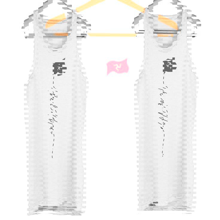 マン島の旗 マン島 マン島 愛国的な旗 タンクトップ