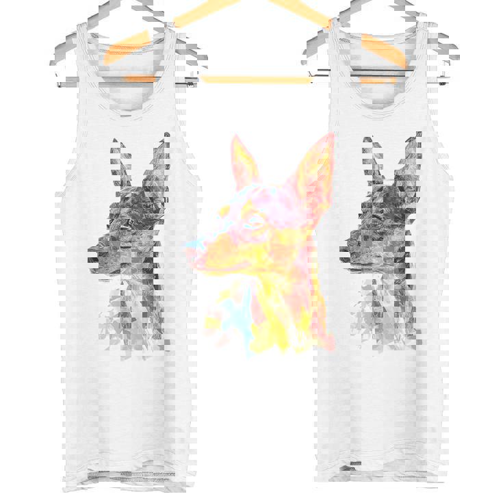 ミニチュア ピンシャー 犬 ペット カラフル ミニチュア ピンシャー タンクトップ