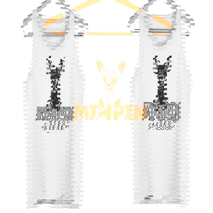 ミニピン ママ かわいい ミニチュア ピンシャー 犬 ママ ミニピン マザー タンクトップ