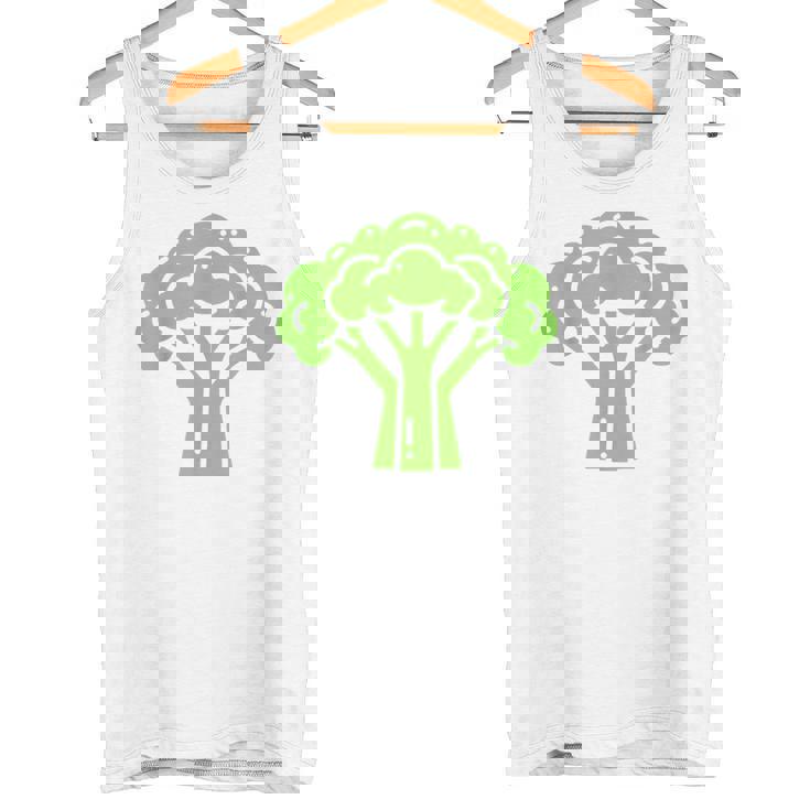 ミニマリスト かわいい ブロッコリー シンプルな野菜 ブロッコリー タンクトップ