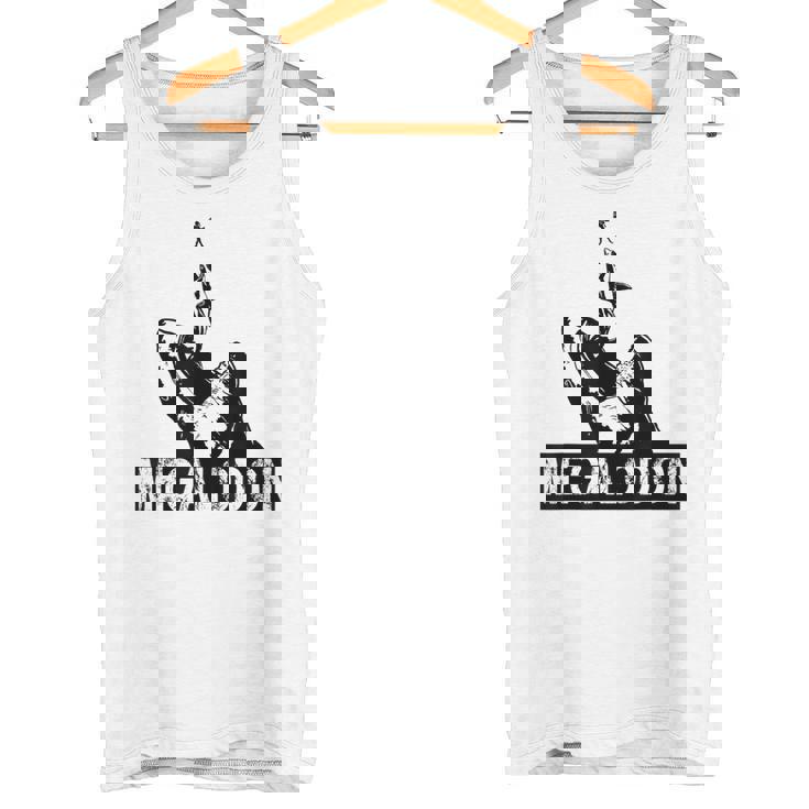 メガロドン ホオジロザメ ジャイアントシャーク サメの恋人 ダイバー タンクトップ