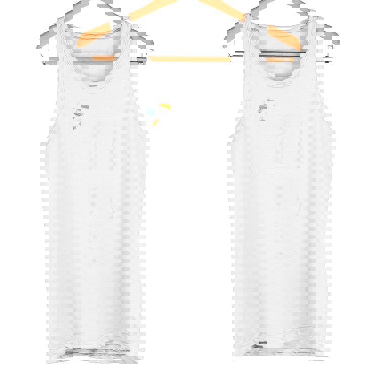 モインおかしな北ドイツ犬&カモメのデザイン。 タンクトップ