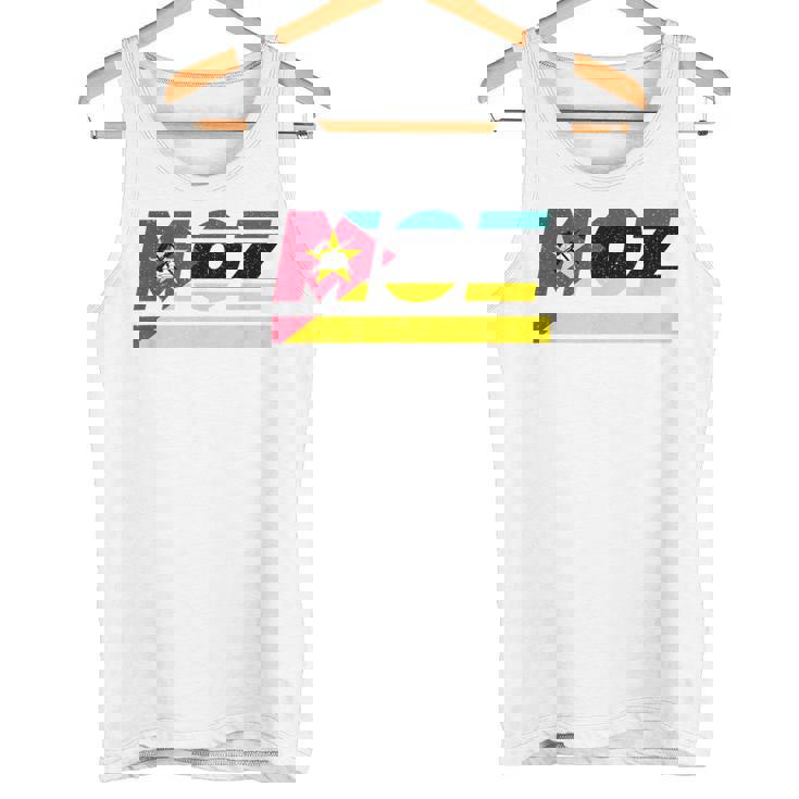 モザンビークデザイン。国旗付きモザンビーク衣装 Moz タンクトップ