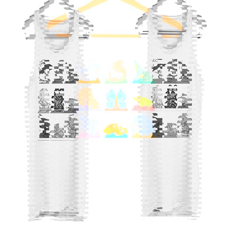 ヨガ動物のポジション 長袖tシャツ タンクトップ