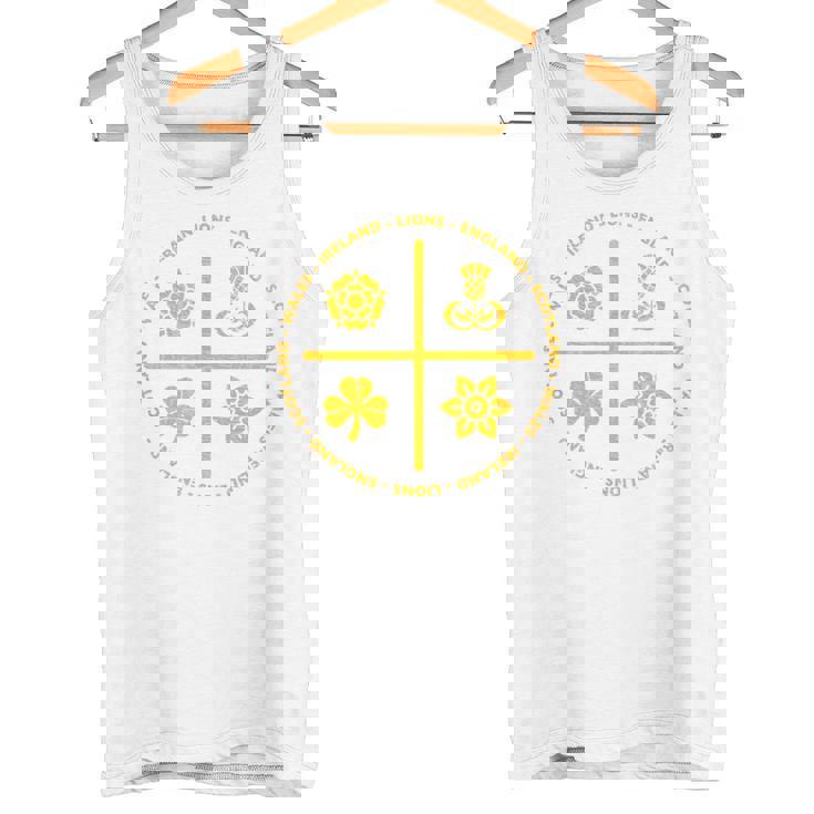 ラグビーライオンズ アイルランド イングランド ウェールズ スコットランド アイコン ゴールド タンクトップ