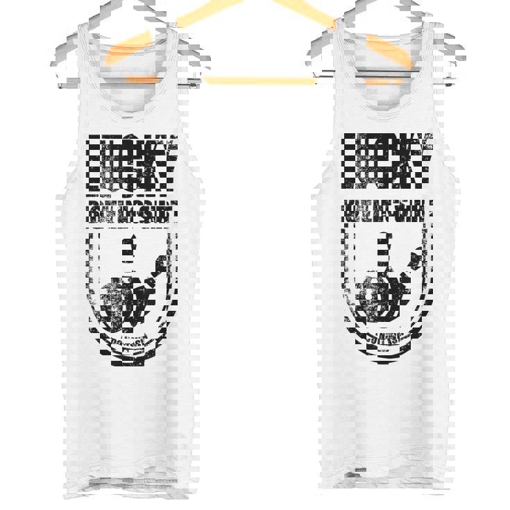 ラッキーボウリングシャツはボウラーのための面白い引用を洗わないでください タンクトップ