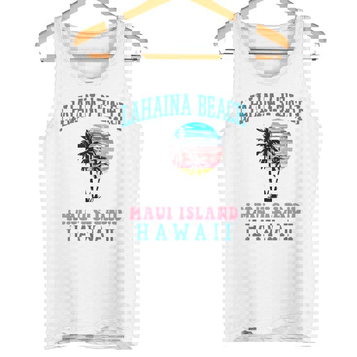 ラハイナ ビーチ マウイ ハワイ ビーチ ヤシの木 夏 ハワイアン タンクトップ