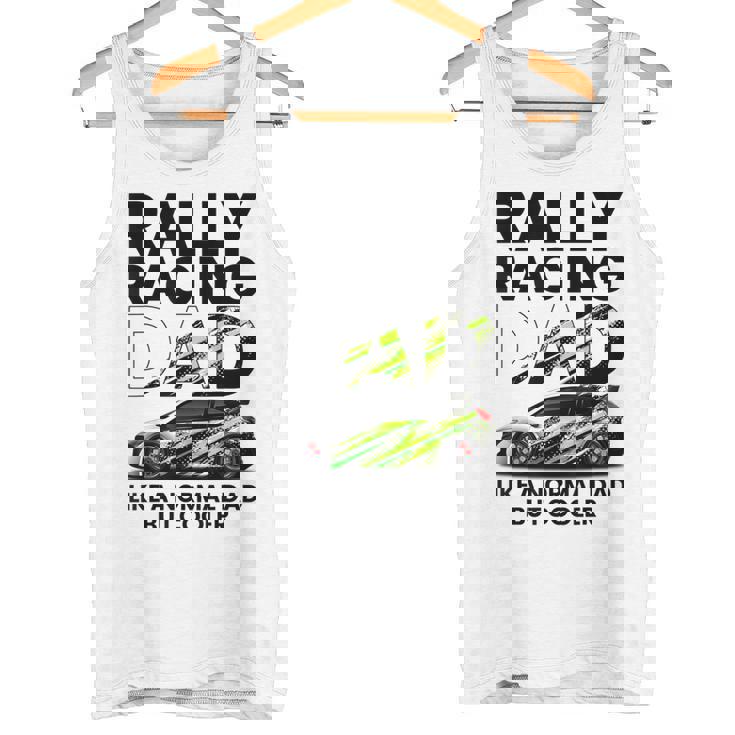 メンズ ラリーレース 父 ファニー ラリーカー レーシング お父さん タンクトップ