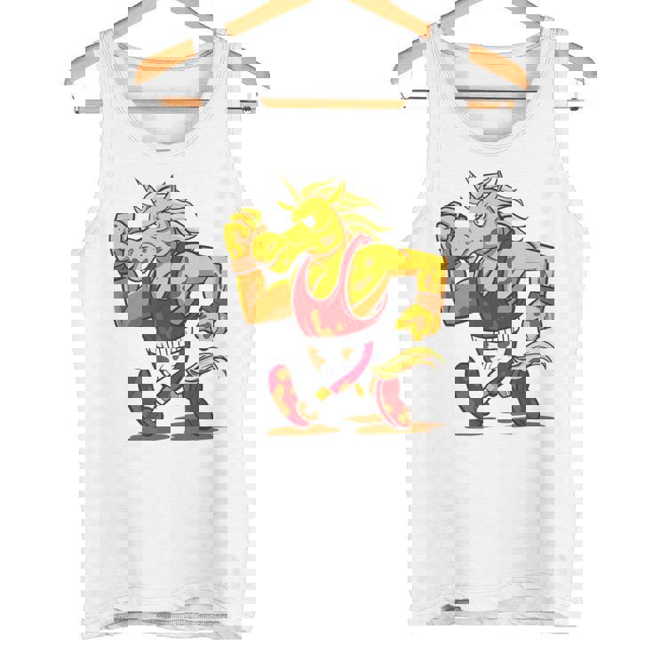 ランニング フィットネス スポーティ ユニコーン タンクトップ