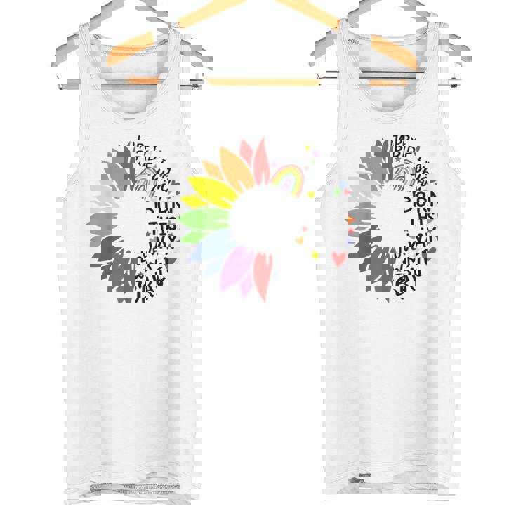 レインボー ヒマワリ ハッピー プライド タンクトップ