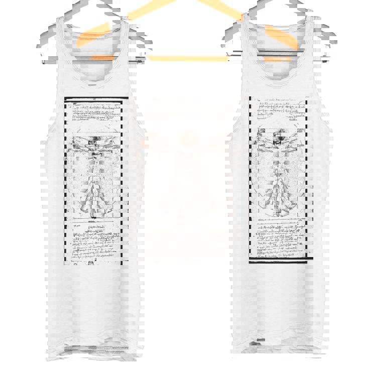 レオナルド・ダ・ヴィンチの「ヴィトルヴィア人」 オリジナル タンクトップ