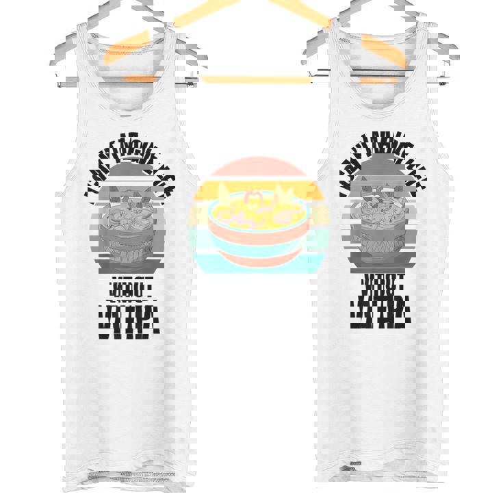 レトロでかわいいヴァタパ ワタパなしでは人生は想像できない。 タンクトップ