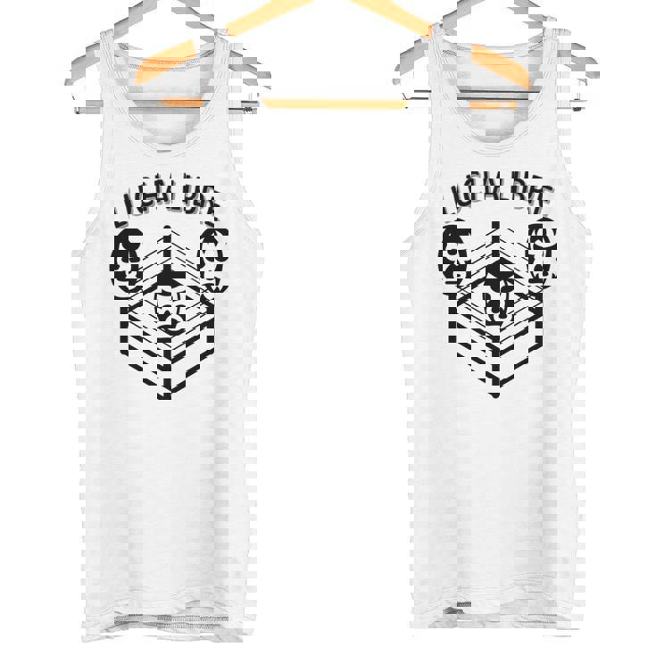 レトロレスリングテレビルチャリブレ 長袖tシャツ タンクトップ