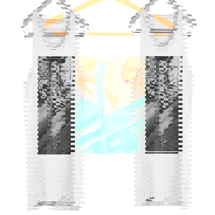 レンピカセルフポートレートの絵画autoportrait タマラ・ド・レンピッカ 長袖tシャツ タンクトップ