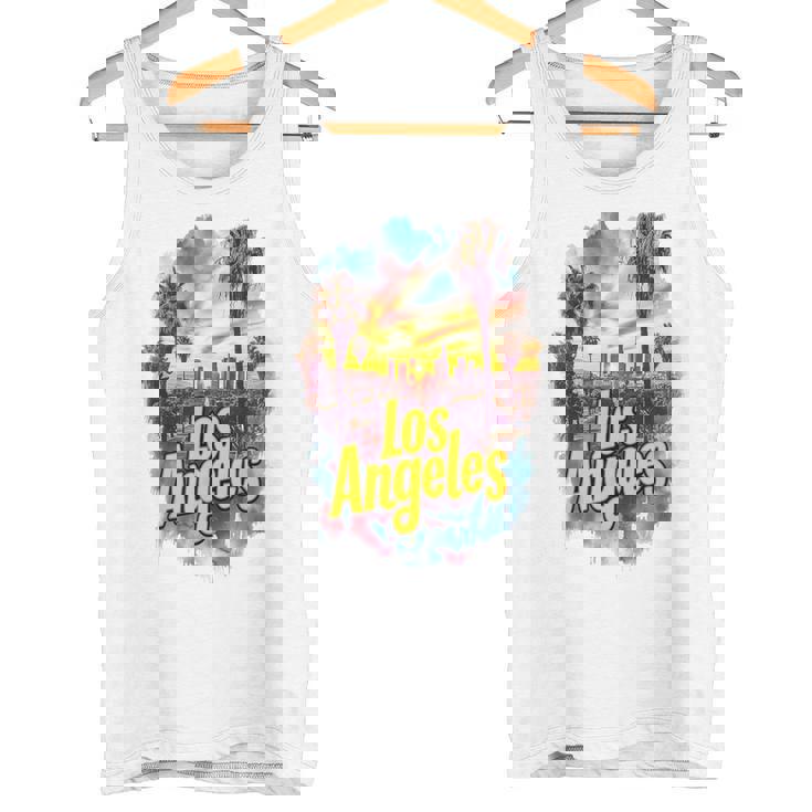 ロサンゼルス カリフォルニア サンセット スカイライン アーバン お土産 タンクトップ
