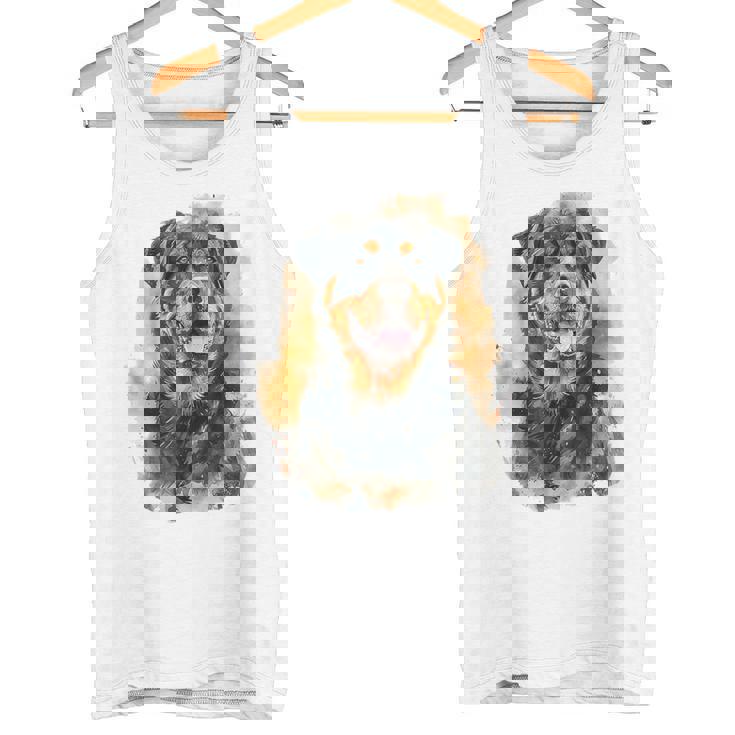 ロットワイラー 犬 モチーフ ペット アートワーク カラフル ロットワイラー タンクトップ