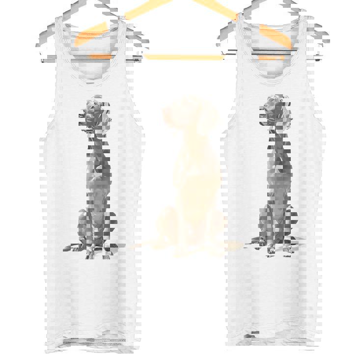 ワイマラナー 犬 グラフィック ペット イラスト ワイマラナー タンクトップ