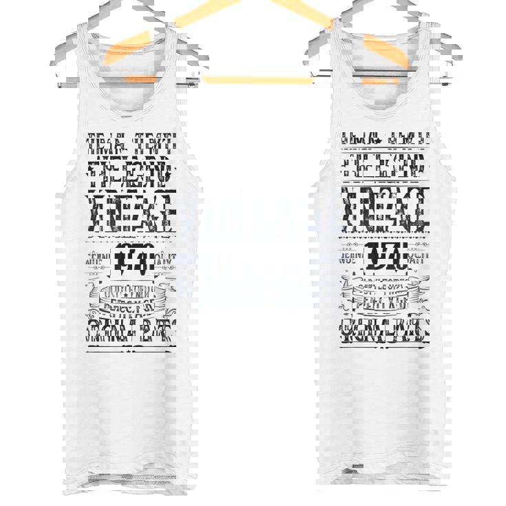 ヴィンテージ 1970 男性用 レトロ 面白い 1970 誕生日 タンクトップ