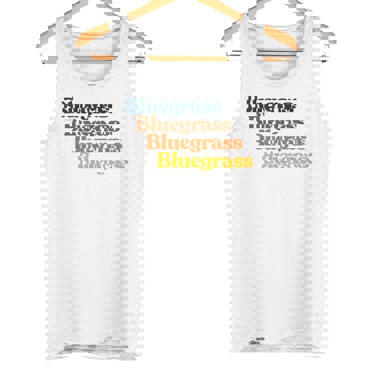 ヴィンテージ 70年代 ブルーグラス タイポグラフィ レトロ バイブ タンクトップ