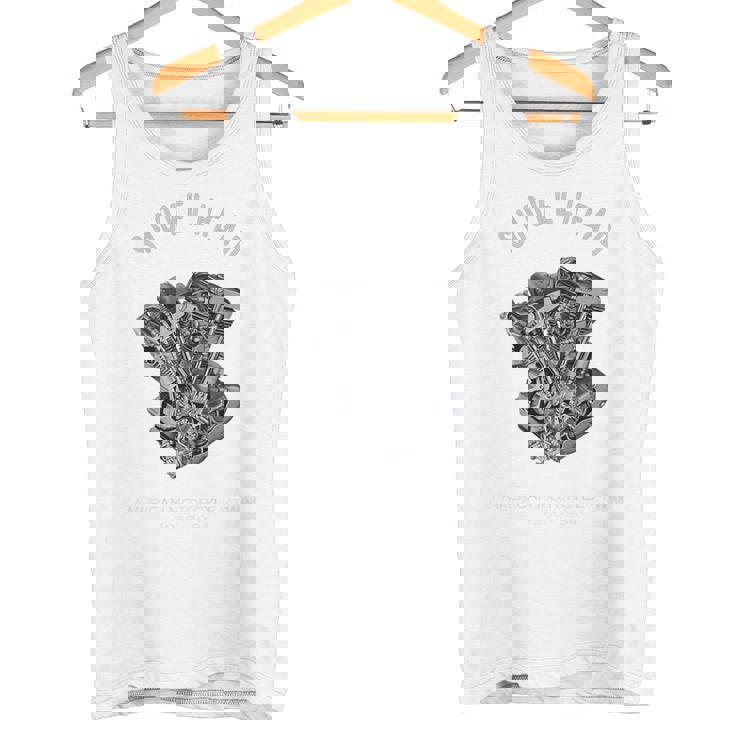 ヴィンテージ Hd オートバイtwin ショベルヘッド エンジン ドローイング バイカー タンクトップ