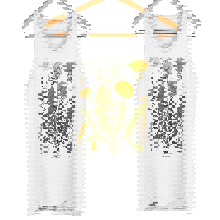 ヴィンテージ タンポポ チャート タンポポポ ボタニカル タンクトップ