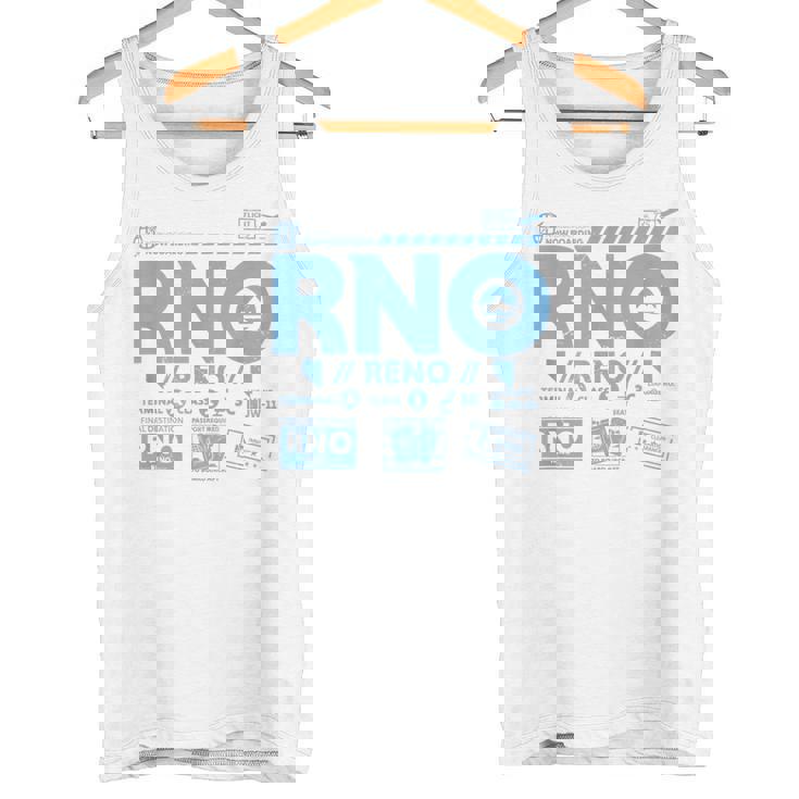 ヴィンテージ リノ Rno 空港コード トラベル デイ レトロ タグ ネバダ タンクトップ