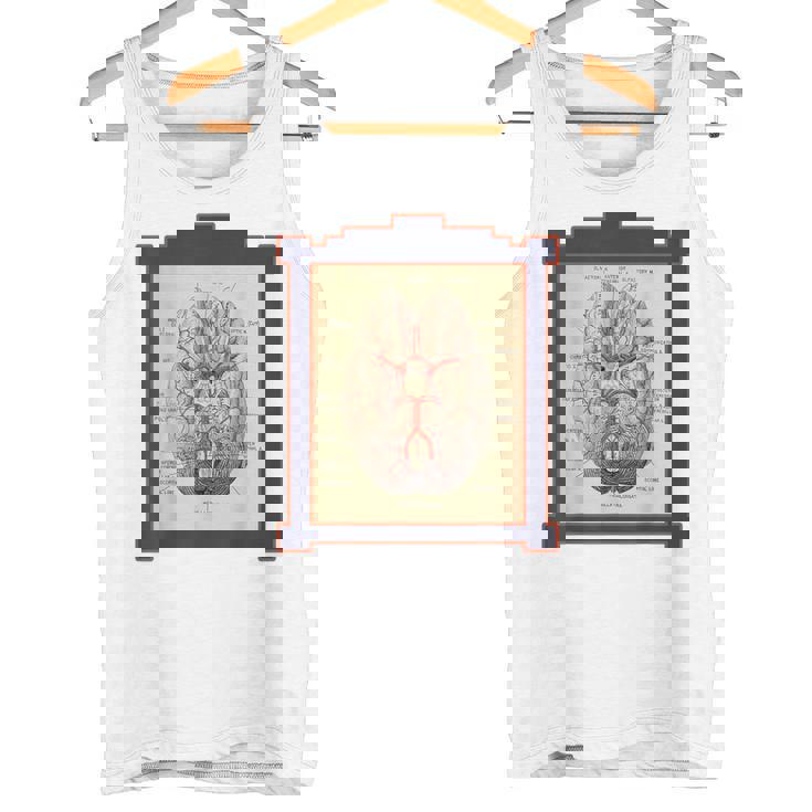 ヴィンテージ 人間の脳 解剖図 タンクトップ