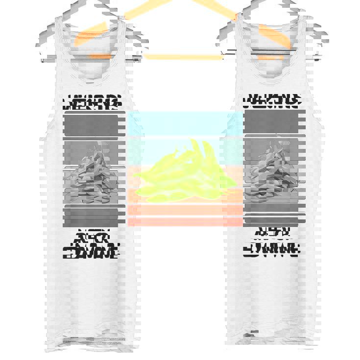 ヴィンテージ 枝豆 食べ物好き 週末は枝豆好きの人へ タンクトップ