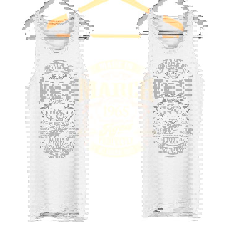 ヴィンテージ還暦祝い 1965年3月生まれ 60歳 長袖tシャツ タンクトップ