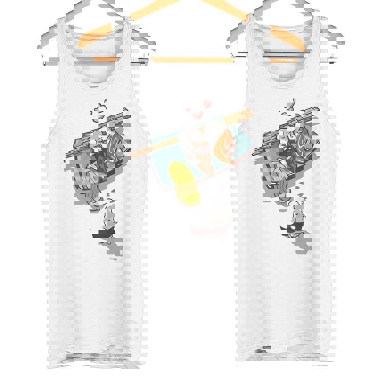 一緒に寝る 寿司 と 寝ぼける 寿司 たまご サーモン 穴子 タンクトップ