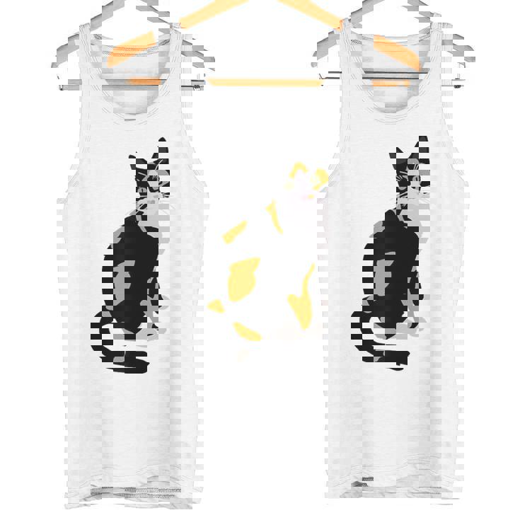 三毛猫ポートレート かわいい三毛猫 三毛猫好き タンクトップ