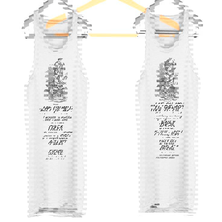 不思議の国のアリス マッドハッター デザイン タンクトップ