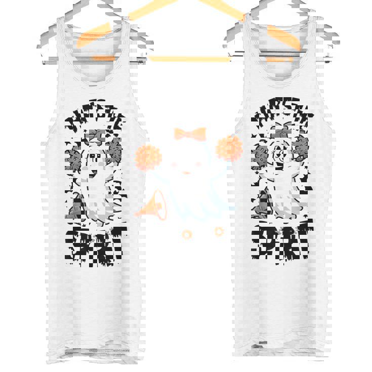 不気味なチアリーダー ゴースト ハロウィンコスチューム チアママスピリット。 タンクトップ