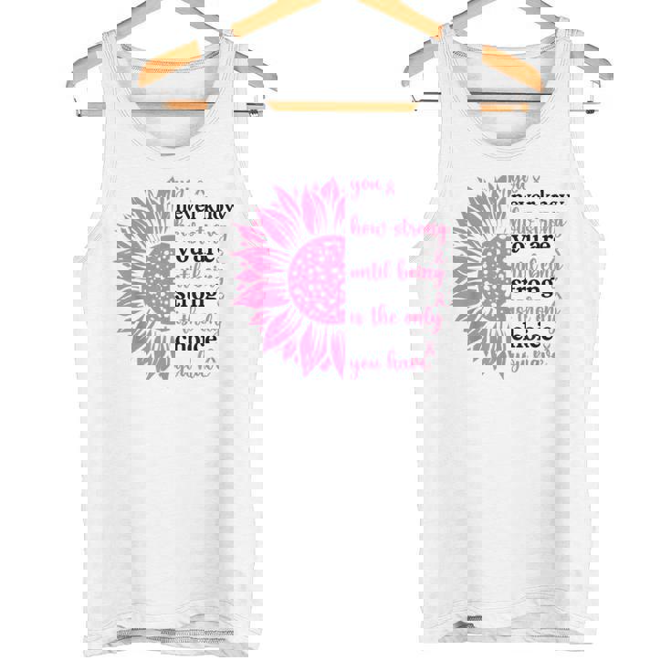 乳がんファイター サバイバー ひまわり ピンクリボン 戦士 タンクトップ