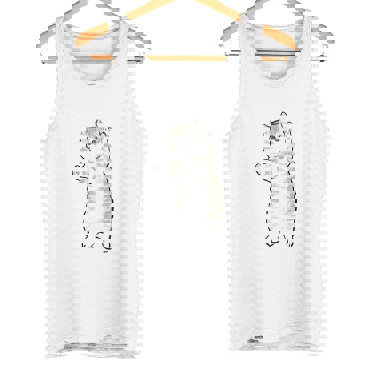 五十歩ひゃっほう 猫 ネタ ことわざ ことわざのもじり ジョーク ギャグ ダジャレ ツッコミ おもしろ メンズ 半袖 長袖tシャツ タンクトップ