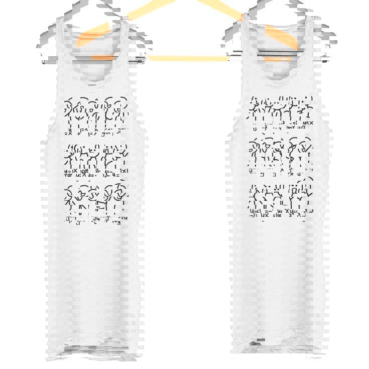 代数ダンスおかしい関数グラフ図科学数学方程式 タンクトップ