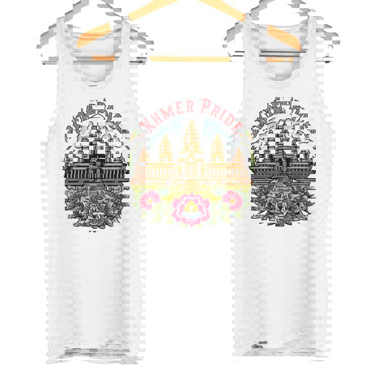 伝統的なカンボジアのクメールタトゥーデザインアンコールワット タンクトップ