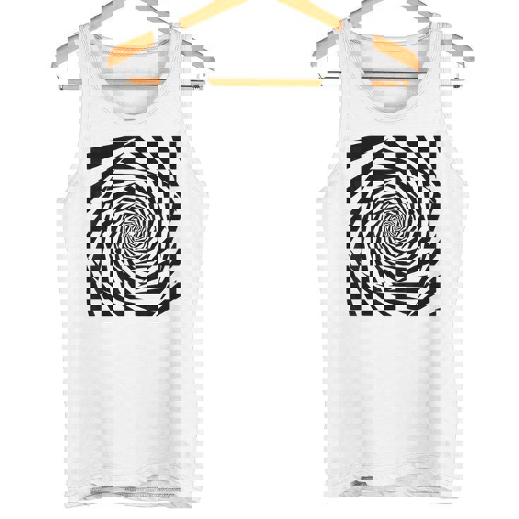 催眠術師 ヒプノシス グラフィック 目の錯覚 トリッピー スパイラル 幾何学模様 タンクトップ