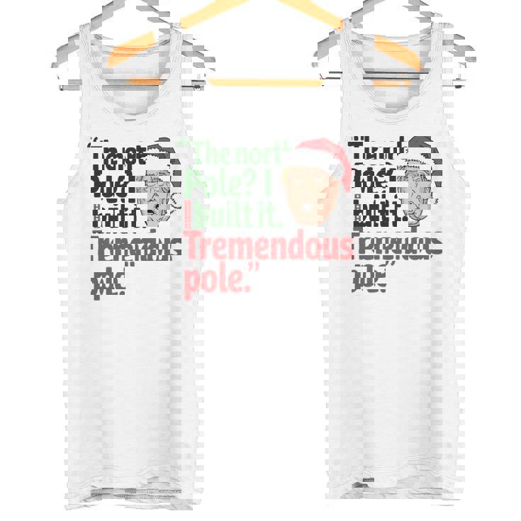 北極I Build It Tremendous Pole 面白い トランプ クリスマス 長袖tシャツ タンクトップ