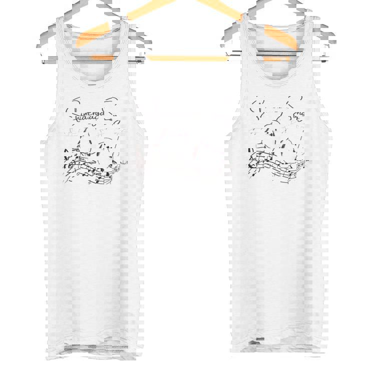 北海道の歌う小鳥 シマエナガ 音符 音楽好き 指揮者 可愛い タンクトップ